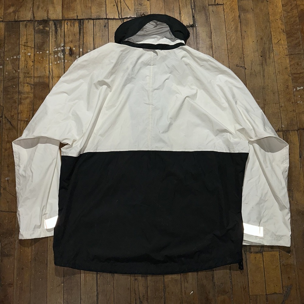 Polo Ralph Lauren Windbreaker Jacket Mens XL White Black Long Sleeve Hooded - Picture 2 of 7